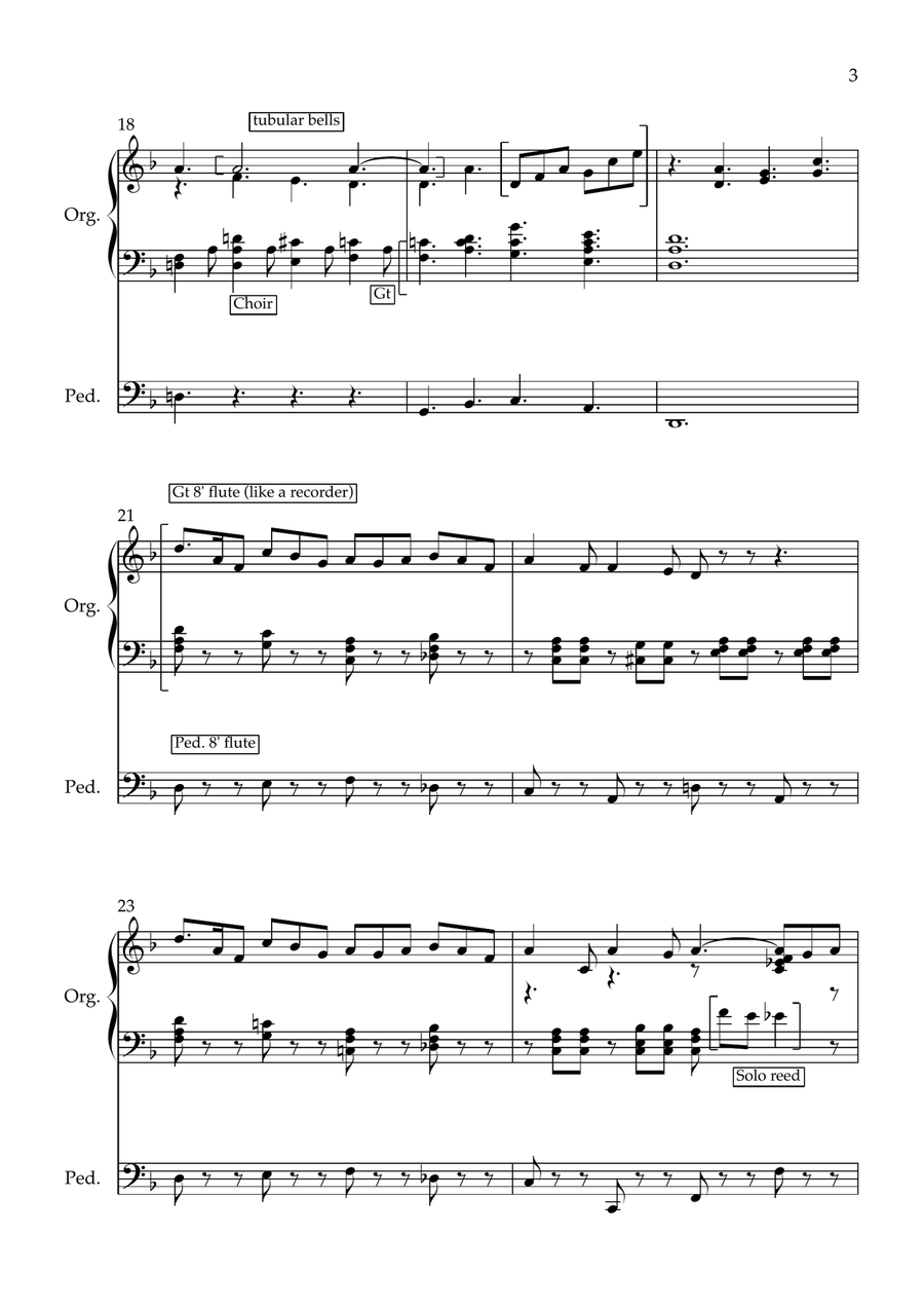 The Bells Of Notre Dame Organ Solo scores gallery preview page 4