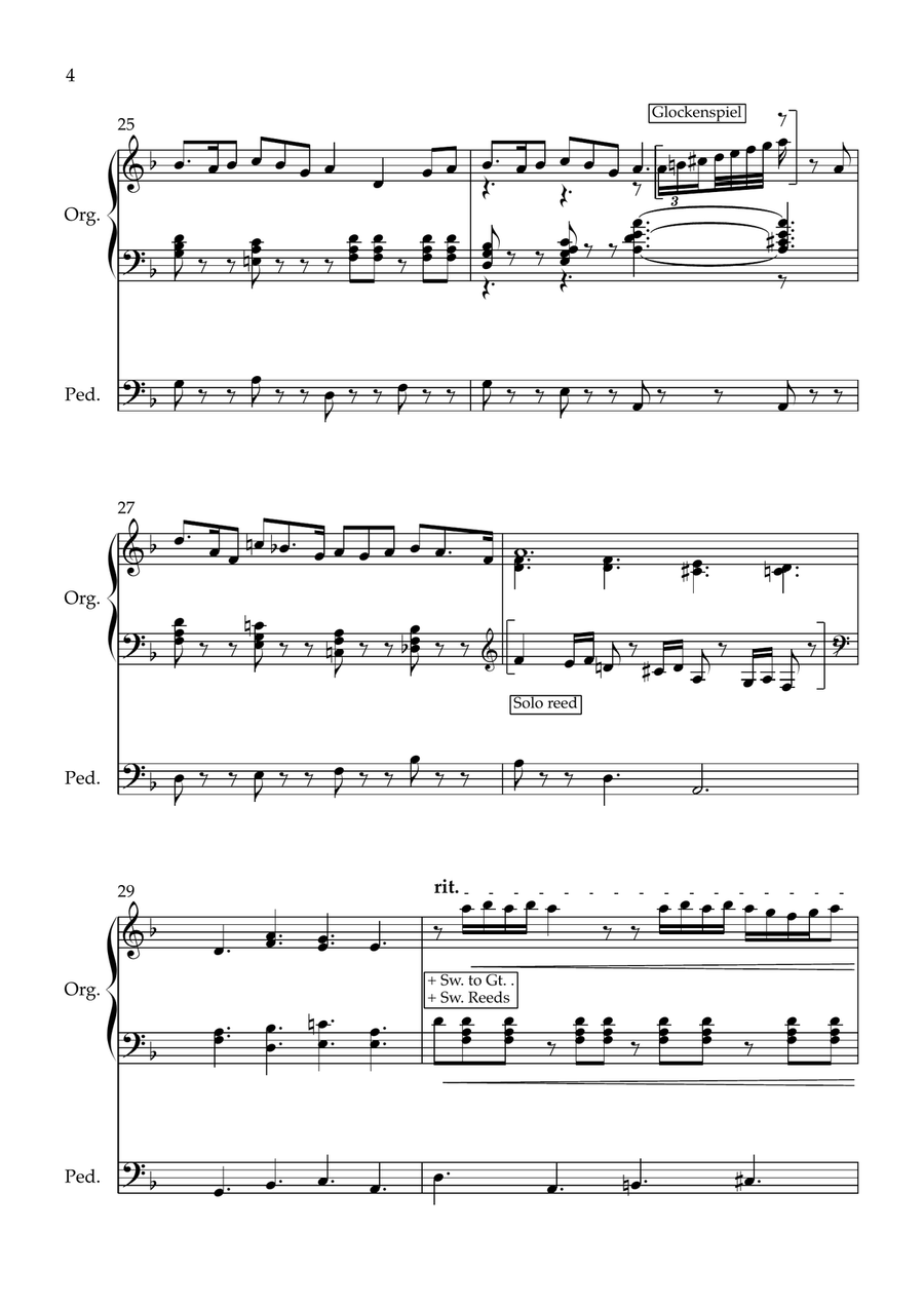 The Bells Of Notre Dame Organ Solo scores gallery preview page 5