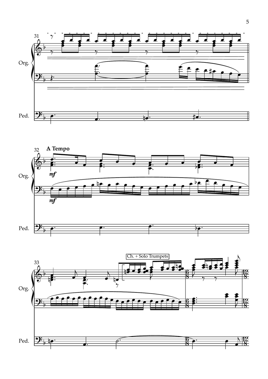 The Bells Of Notre Dame Organ Solo scores gallery preview page 6