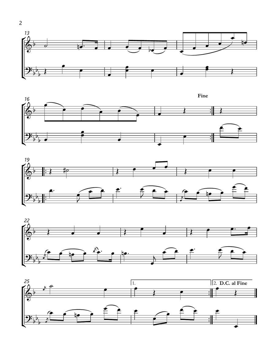 Chopin b 133 waltz in e-flat major Trumpet and Bassoon sheet music Chamber Music scores gallery preview page 2