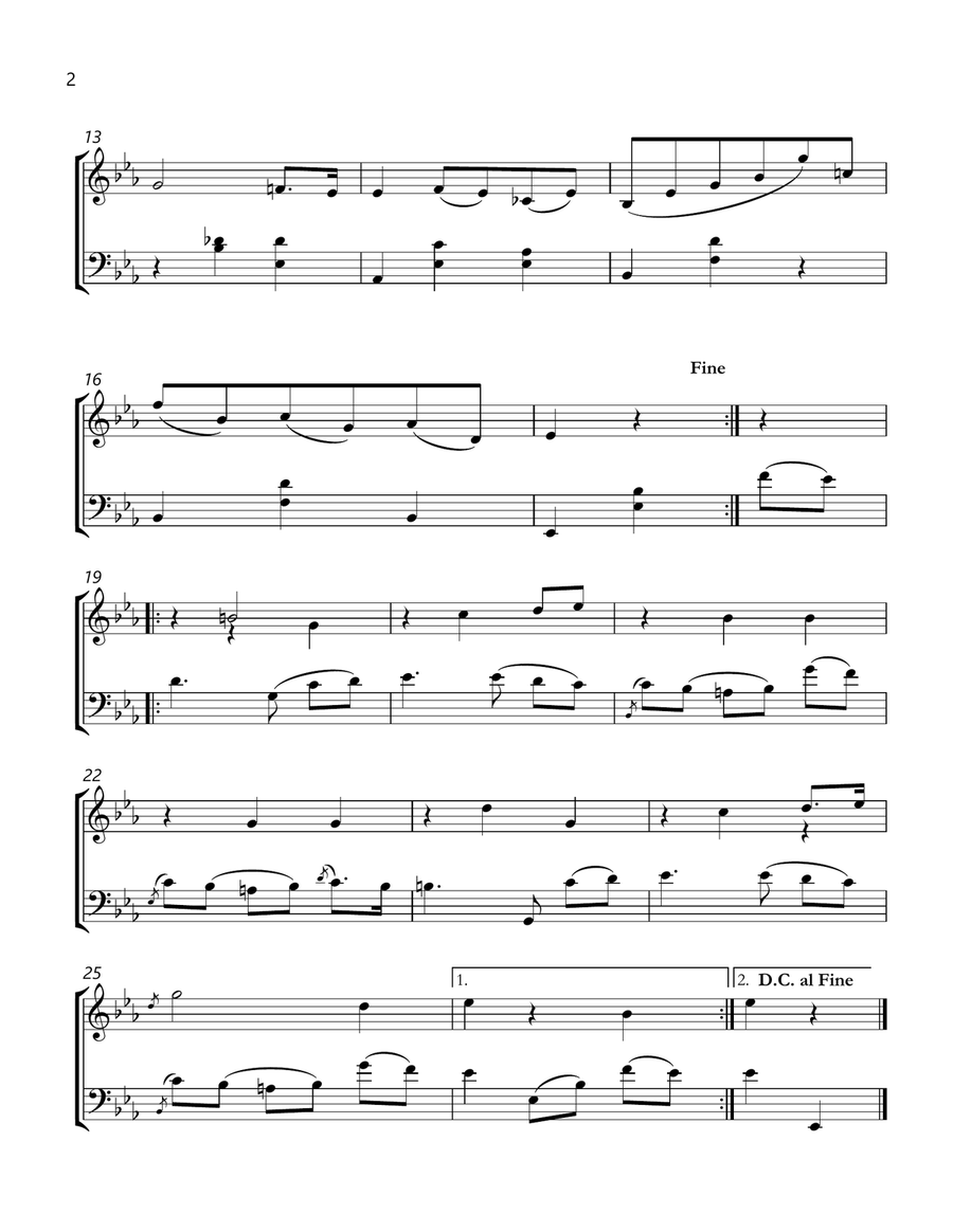 Chopin b 133 waltz in e-flat major Oboe and Cello sheet music Chamber Music scores gallery preview page 2