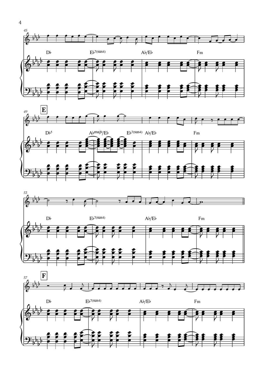 Viva La Vida Viva La Vida Flute Solo scores gallery preview page 4