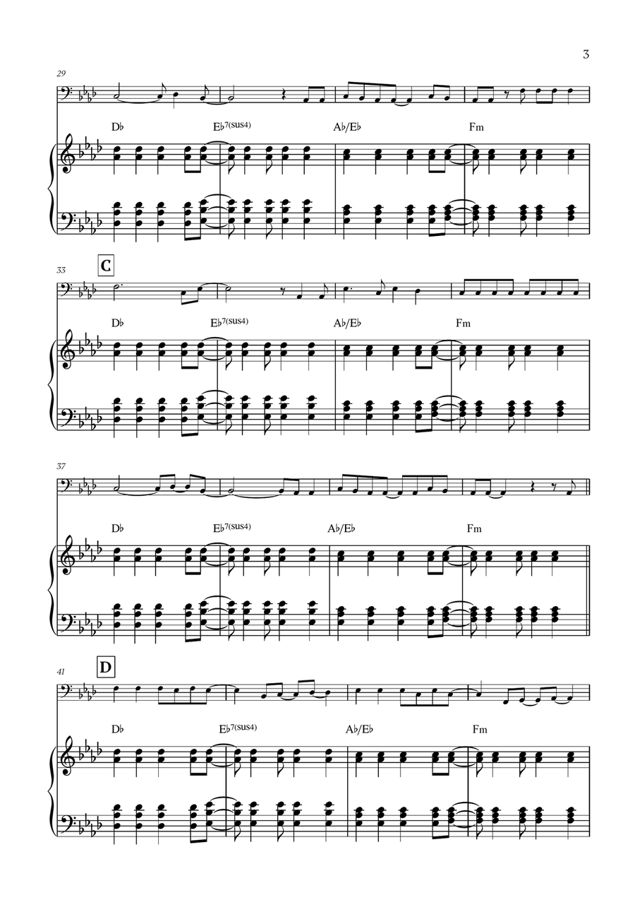 Viva La Vida Viva La Vida Piano scores gallery preview page 3