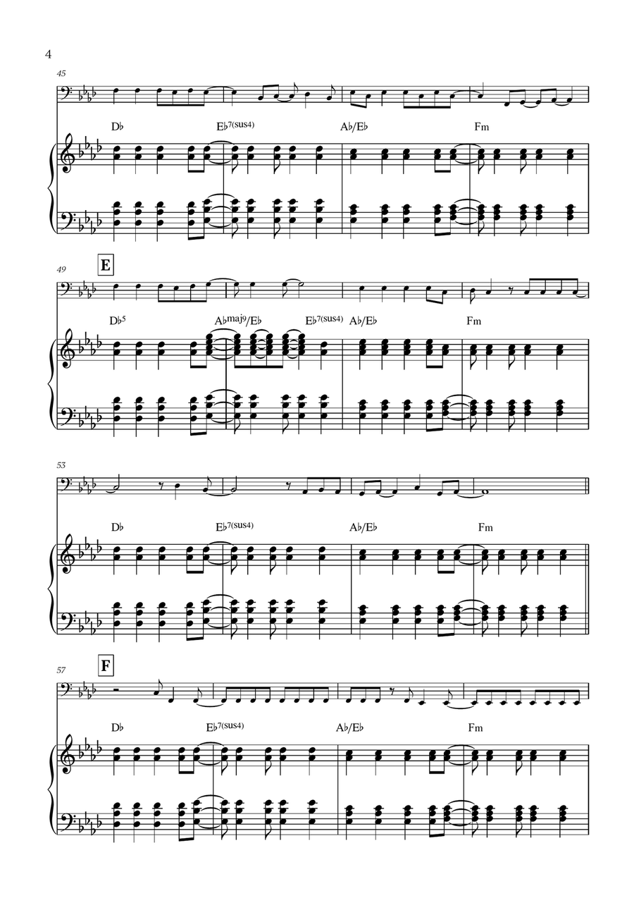 Viva La Vida Viva La Vida Piano scores gallery preview page 4