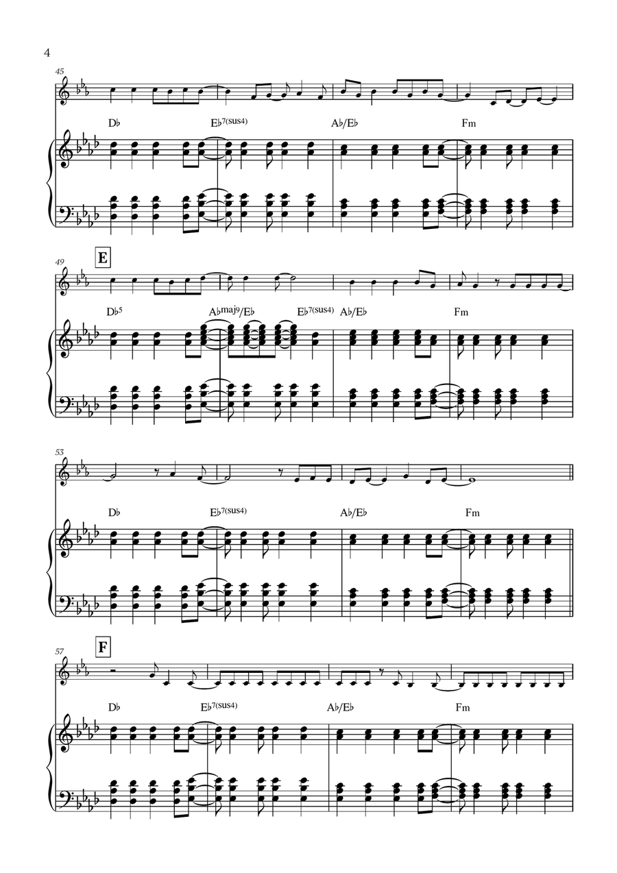 Viva La Vida Viva La Vida Piano scores gallery preview page 4