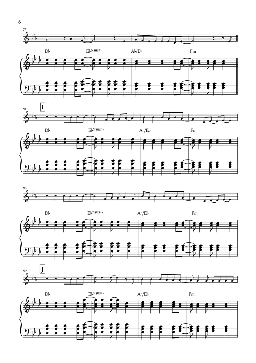 Viva La Vida Viva La Vida Piano scores gallery preview page 6