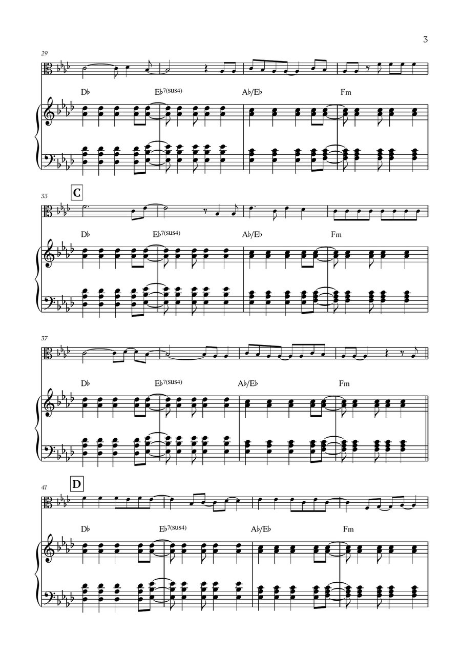 Viva La Vida Viva La Vida Viola scores gallery preview page 3