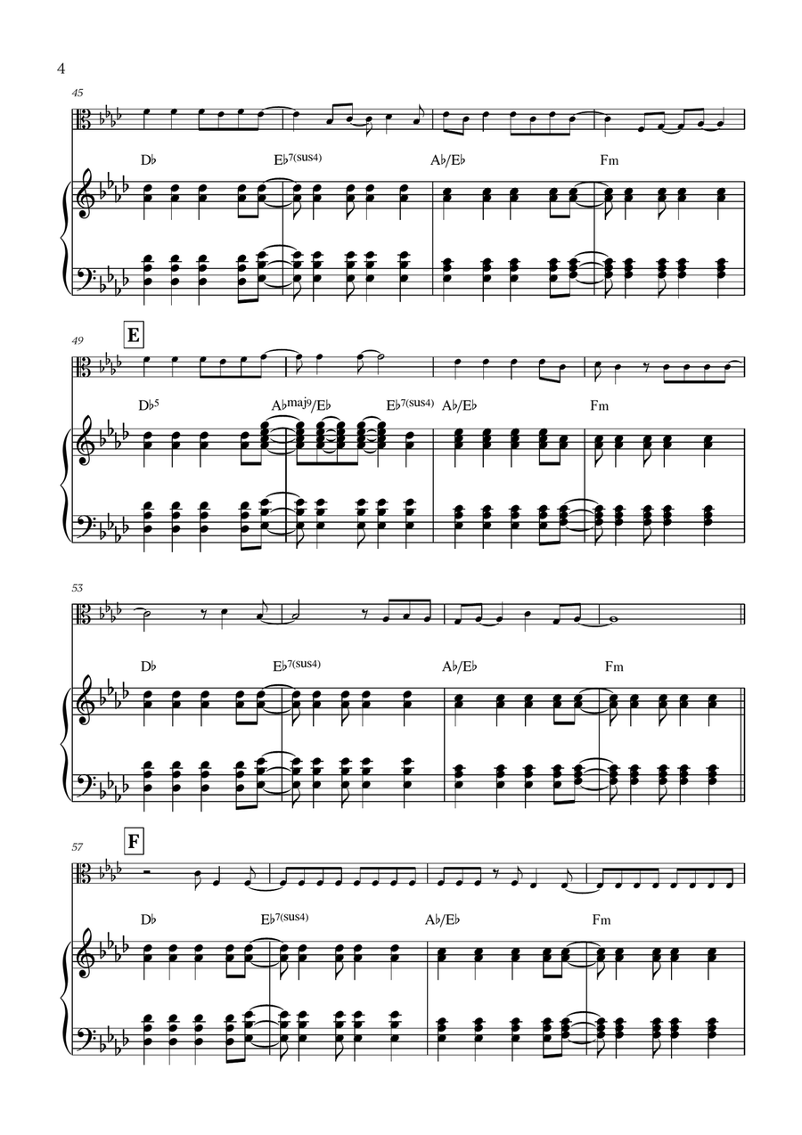 Viva La Vida Viva La Vida Viola scores gallery preview page 4