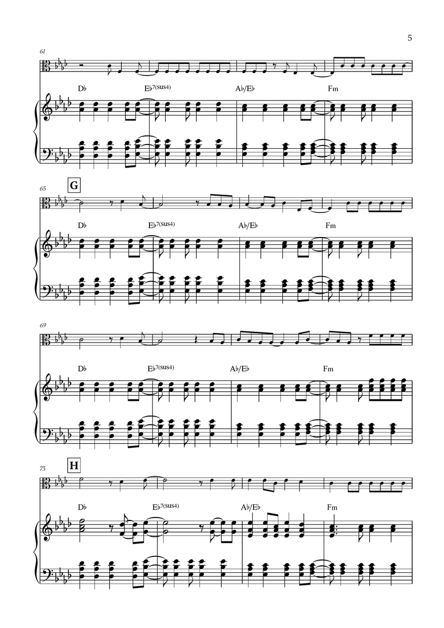 Viva La Vida Viva La Vida Viola scores gallery preview page 5