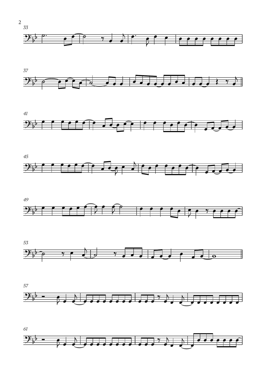 Viva La Vida Viva La Vida Cello Solo scores gallery preview page 2