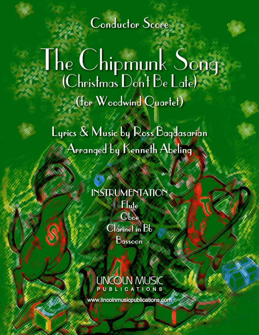 The Chipmunk Song Woodwind Quartet scores gallery preview page 1