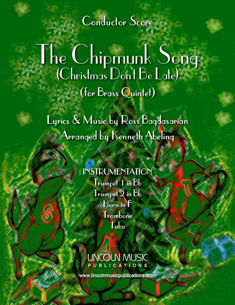 The Chipmunk Song Brass Quintet scores gallery preview page 1