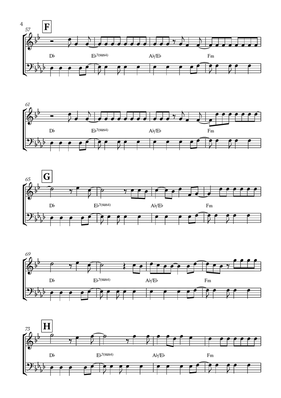 Viva La Vida Viva La Vida Woodwind Duet scores gallery preview page 4