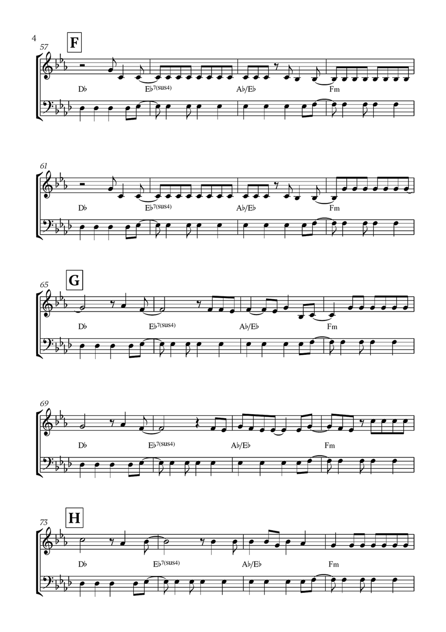 Viva La Vida Viva La Vida Woodwind Duet scores gallery preview page 4