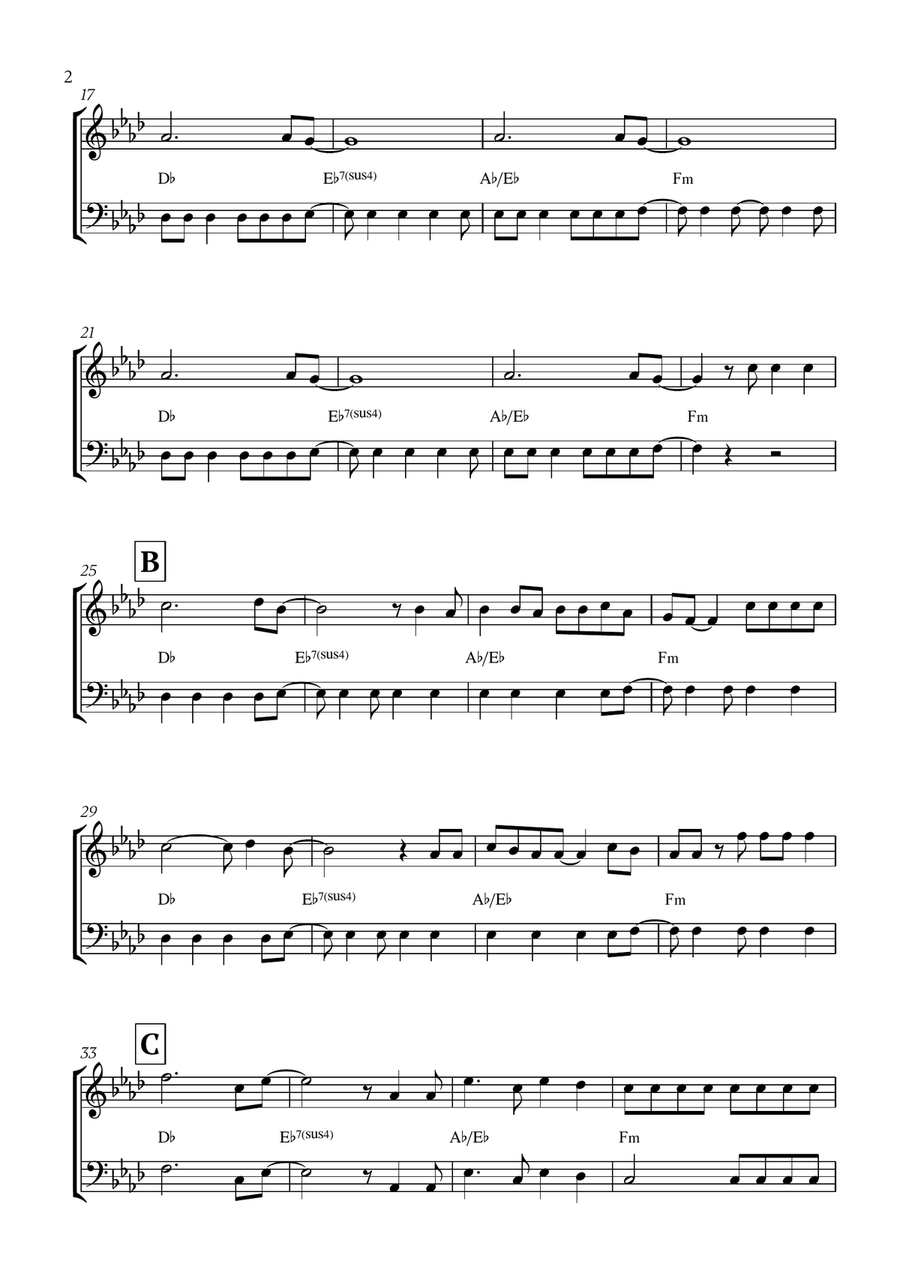 Viva La Vida Viva La Vida Trombone Duet scores gallery preview page 2