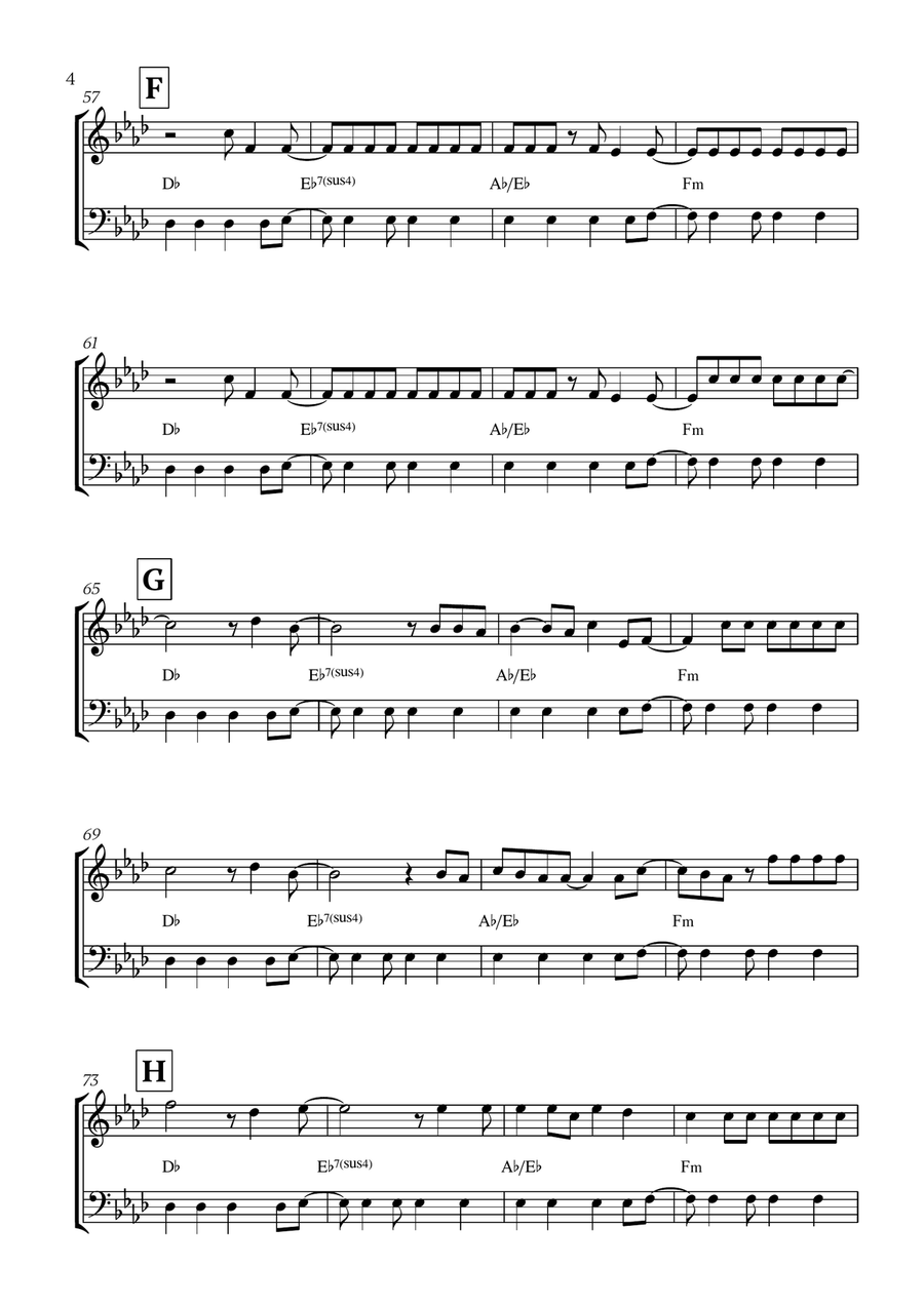 Viva La Vida Viva La Vida Trombone Duet scores gallery preview page 4
