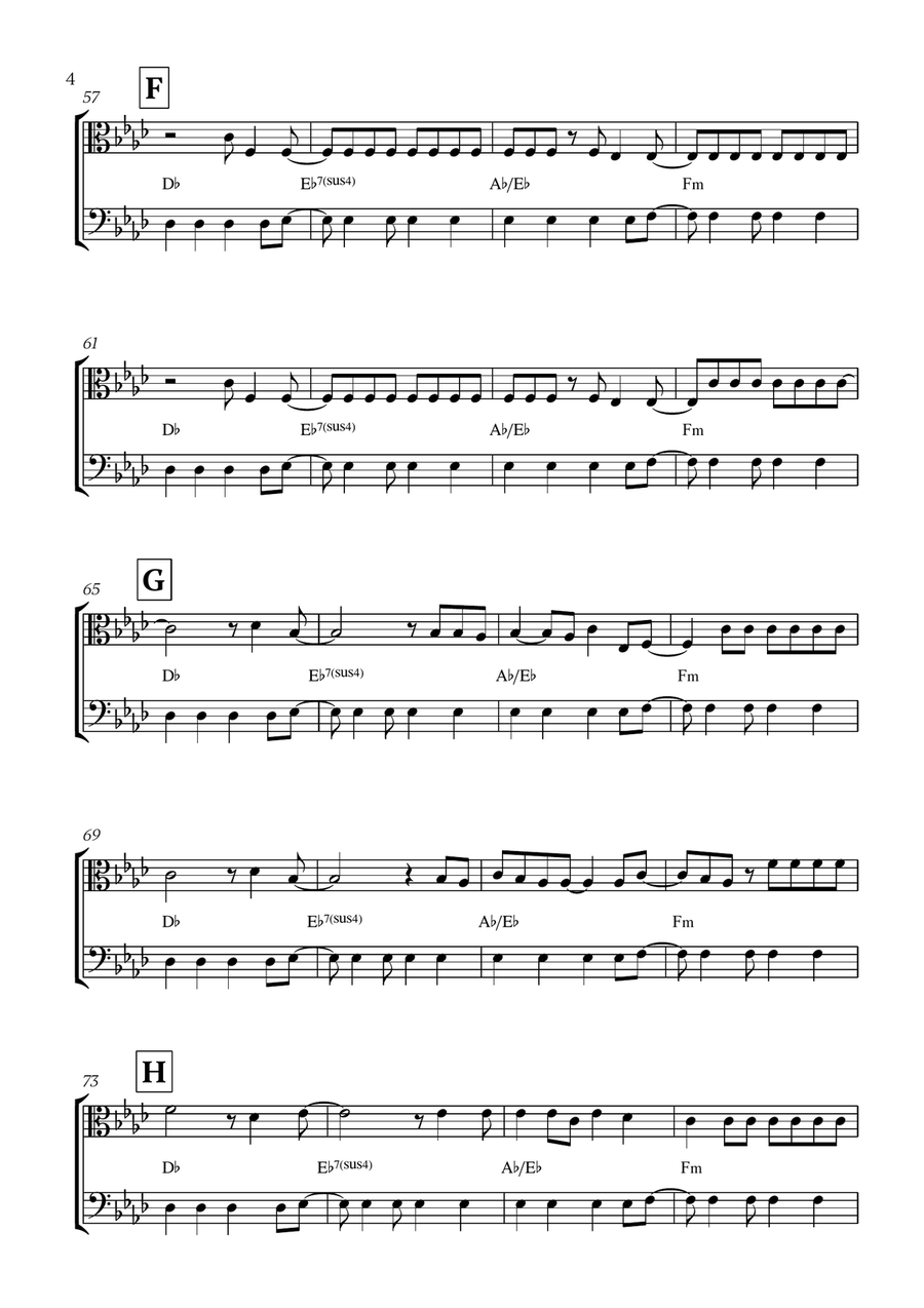 Viva La Vida Viva La Vida String Duet scores gallery preview page 4