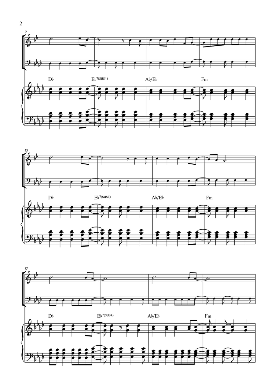 Viva La Vida Viva La Vida Woodwind Duet scores gallery preview page 2