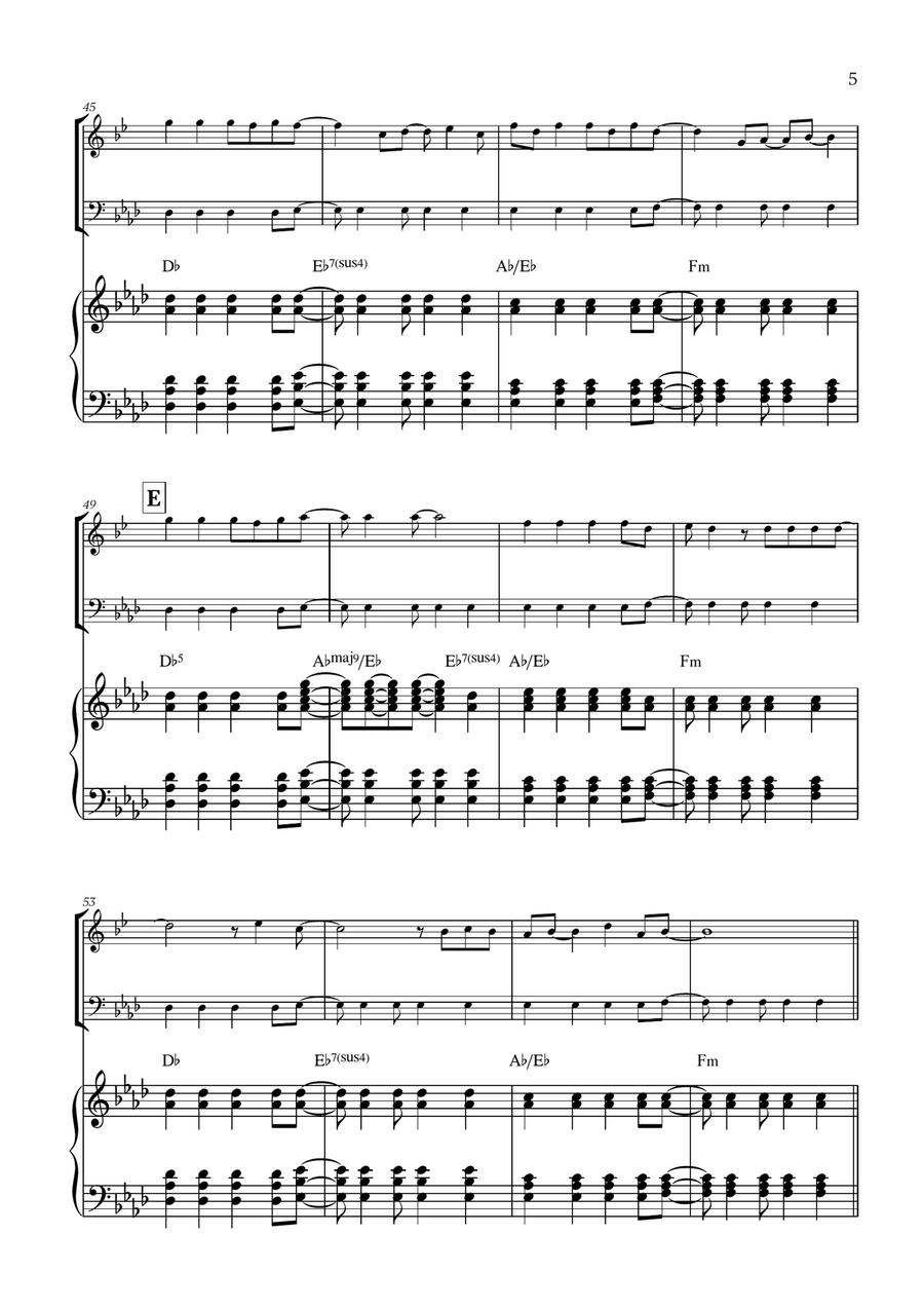 Viva La Vida Viva La Vida Woodwind Duet scores gallery preview page 5