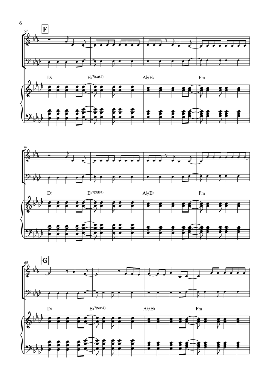 Viva La Vida Viva La Vida Brass Duet scores gallery preview page 6