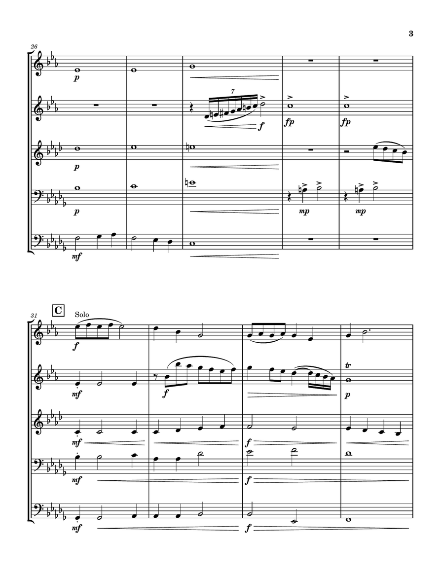 Pure Imagination Brass Quintet scores gallery preview page 3