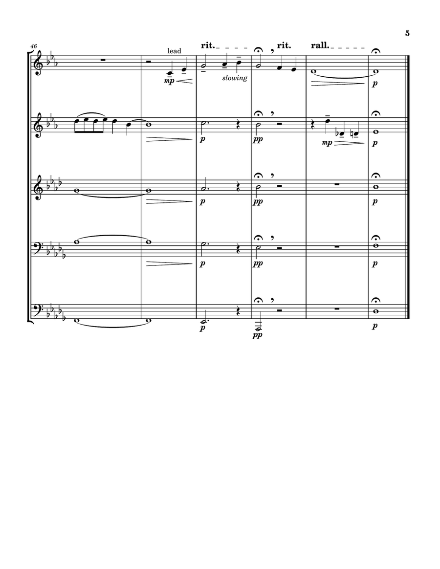 Pure Imagination Brass Quintet scores gallery preview page 5