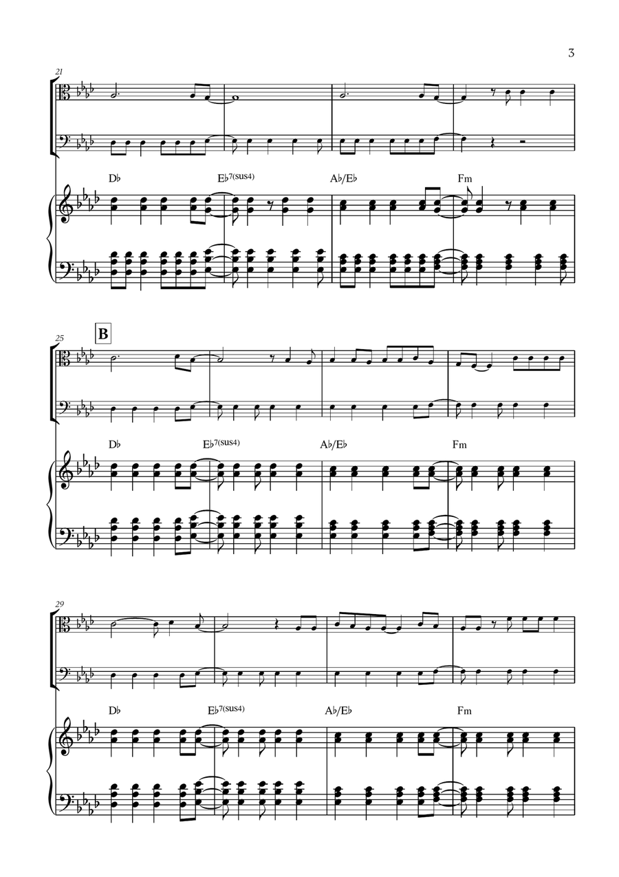 Viva La Vida Viva La Vida String Duet scores gallery preview page 3