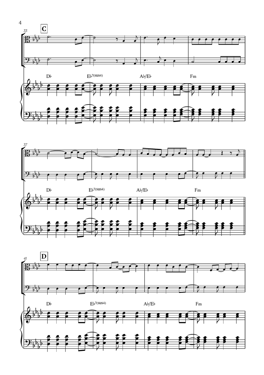 Viva La Vida Viva La Vida String Duet scores gallery preview page 4