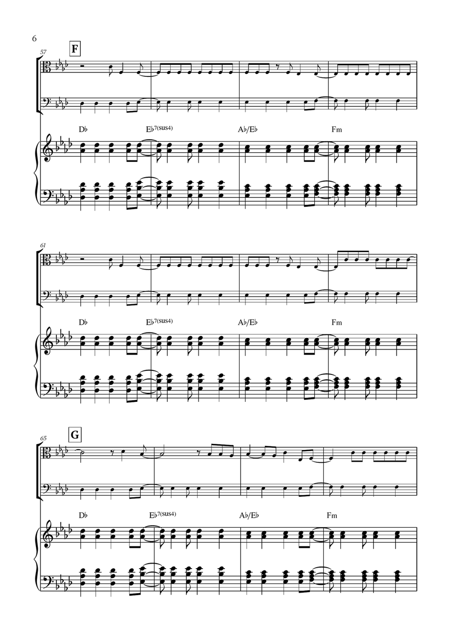Viva La Vida Viva La Vida String Duet scores gallery preview page 6