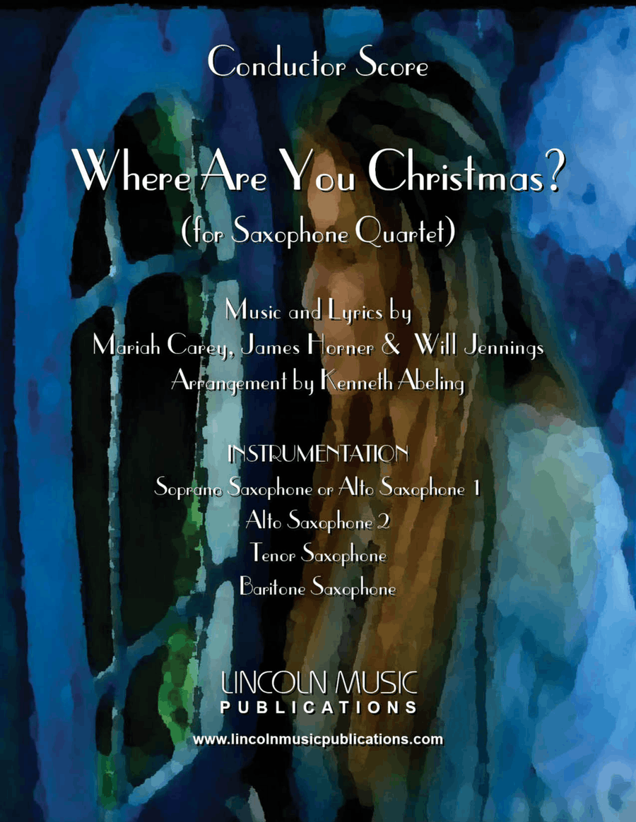 Where Are You Christmas? Saxophone Quartet scores gallery preview page 1