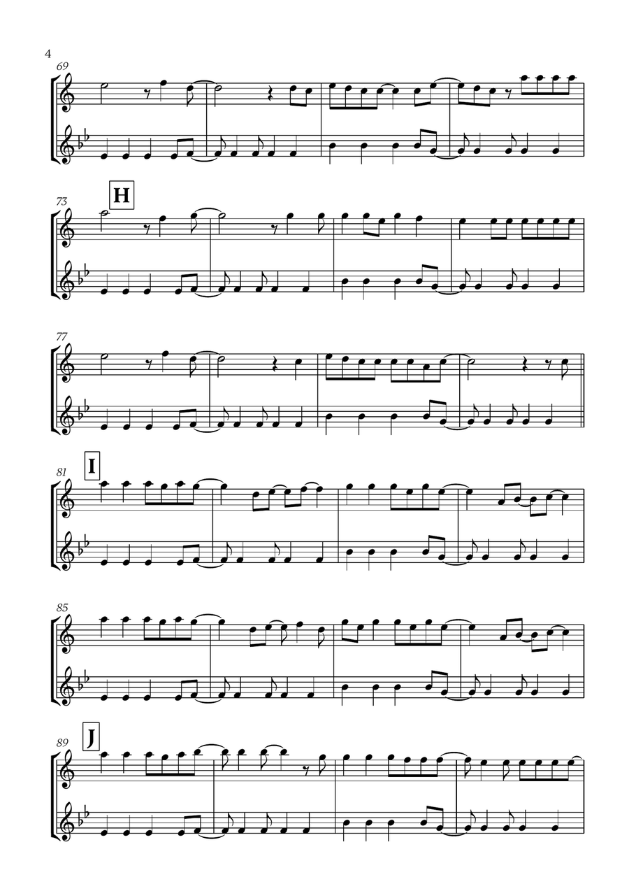 Viva La Vida Viva La Vida B-Flat Clarinet scores gallery preview page 4