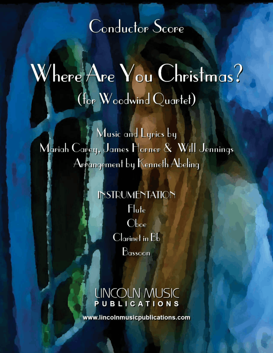 Where Are You Christmas? Woodwind Quartet scores gallery preview page 1