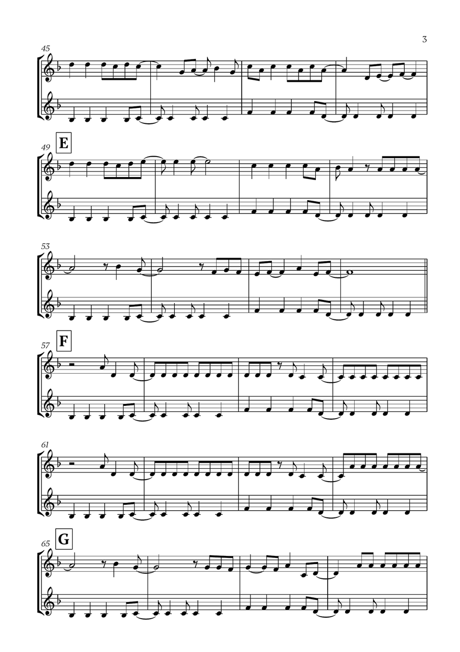 Viva La Vida Viva La Vida Brass Duet scores gallery preview page 3