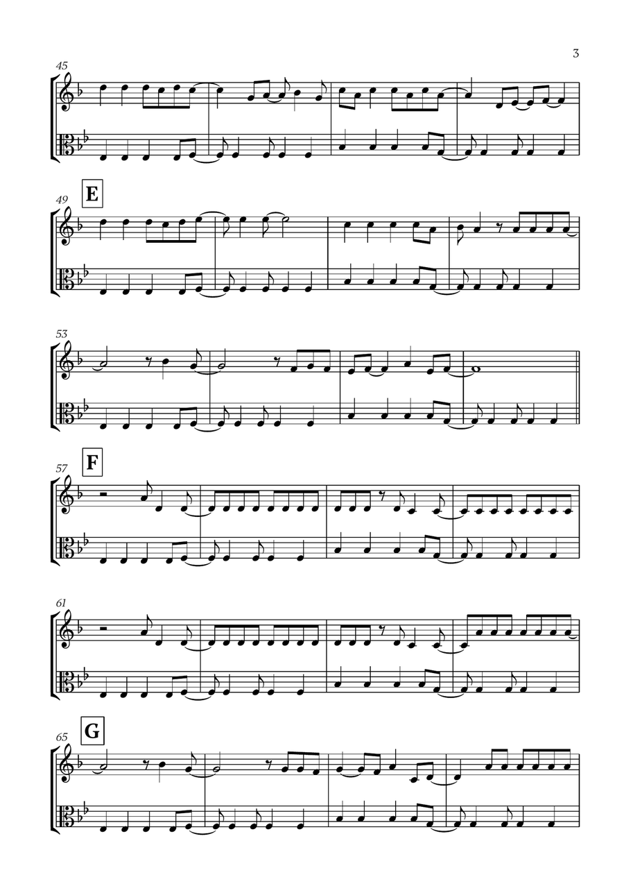 Viva La Vida Viva La Vida Horn scores gallery preview page 3