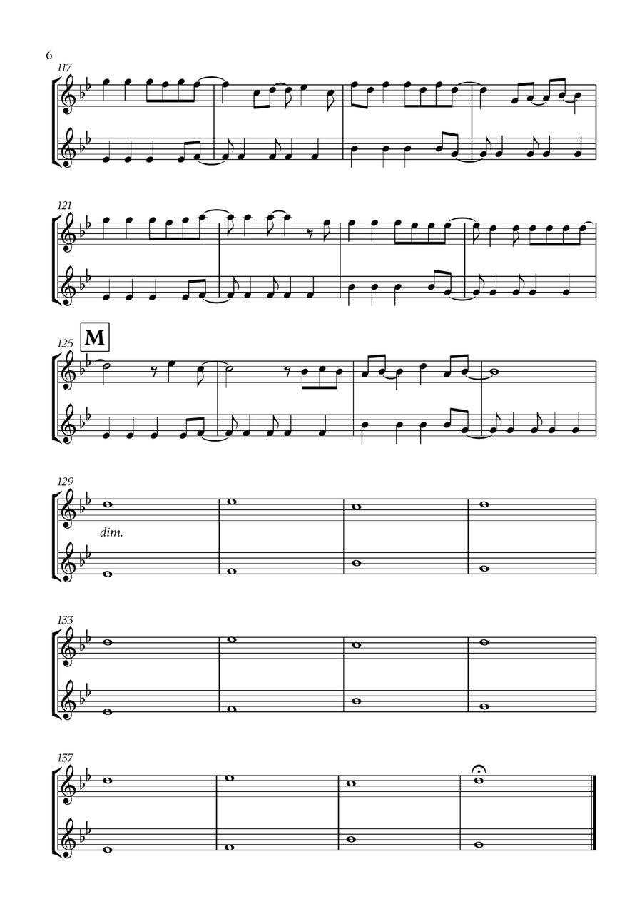 Viva La Vida Viva La Vida Woodwind Duet scores gallery preview page 6