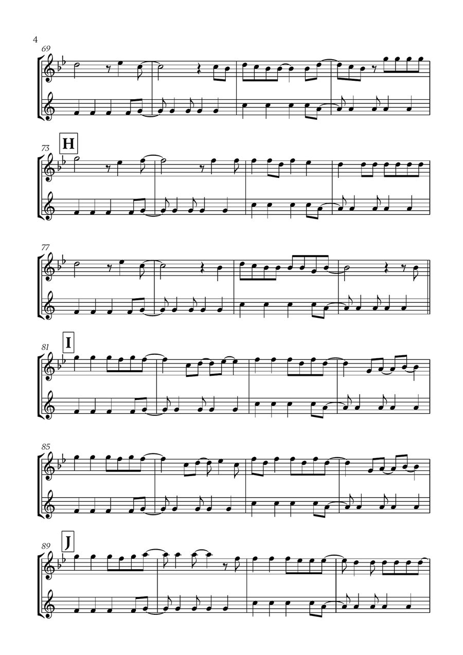 Viva La Vida Viva La Vida Woodwind Duet scores gallery preview page 4
