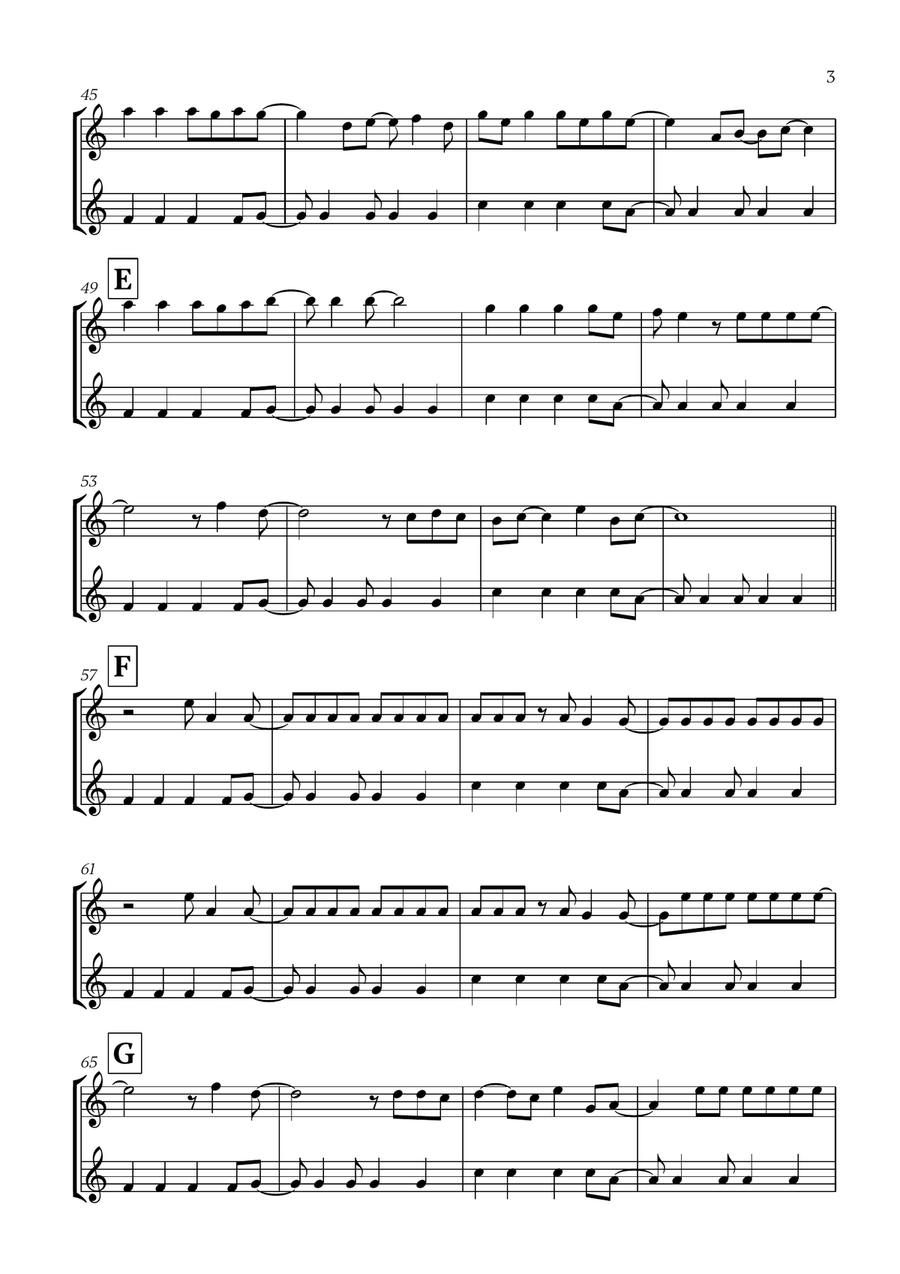Viva La Vida Viva La Vida Soprano Saxophone scores gallery preview page 3
