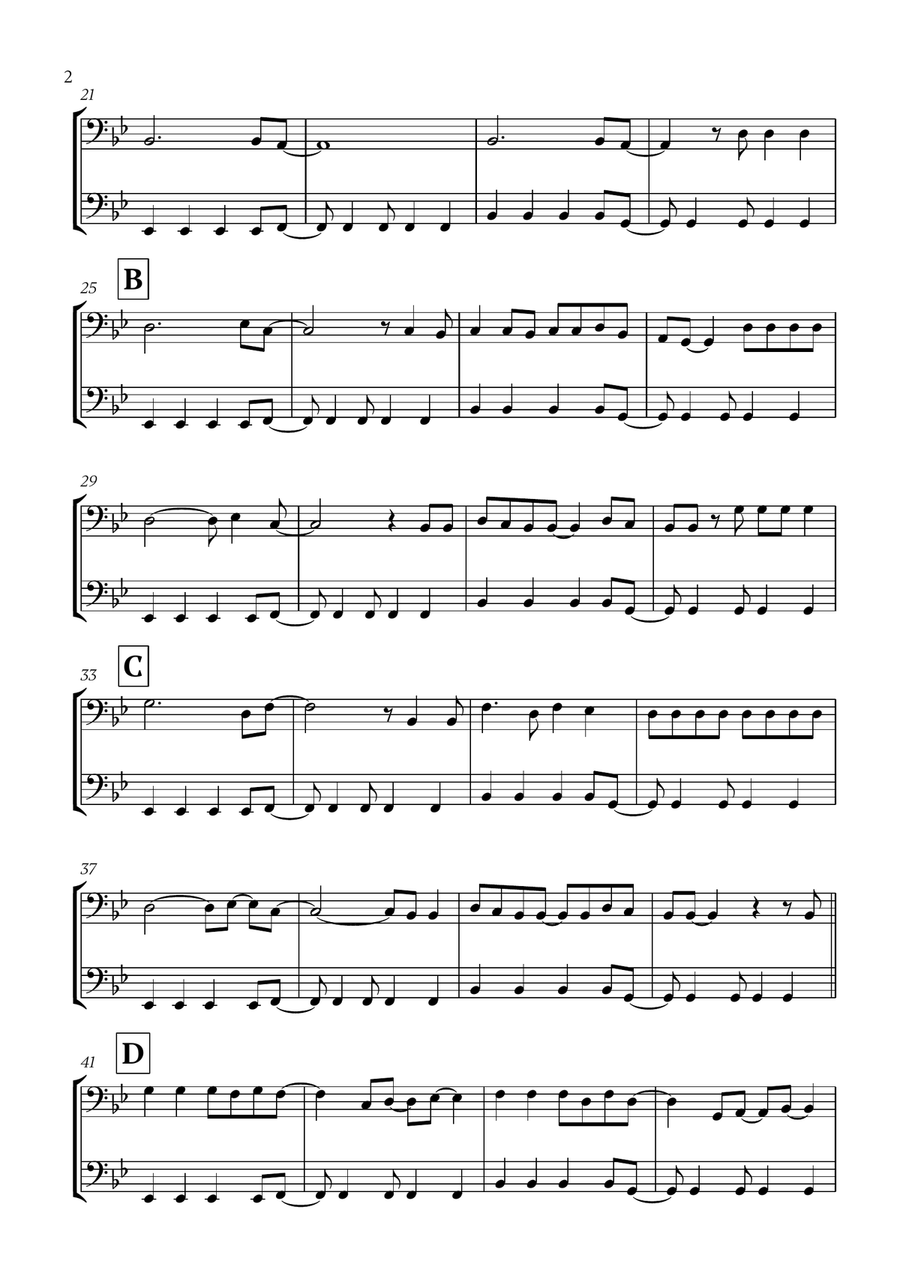 Viva La Vida Viva La Vida Trombone Duet scores gallery preview page 2