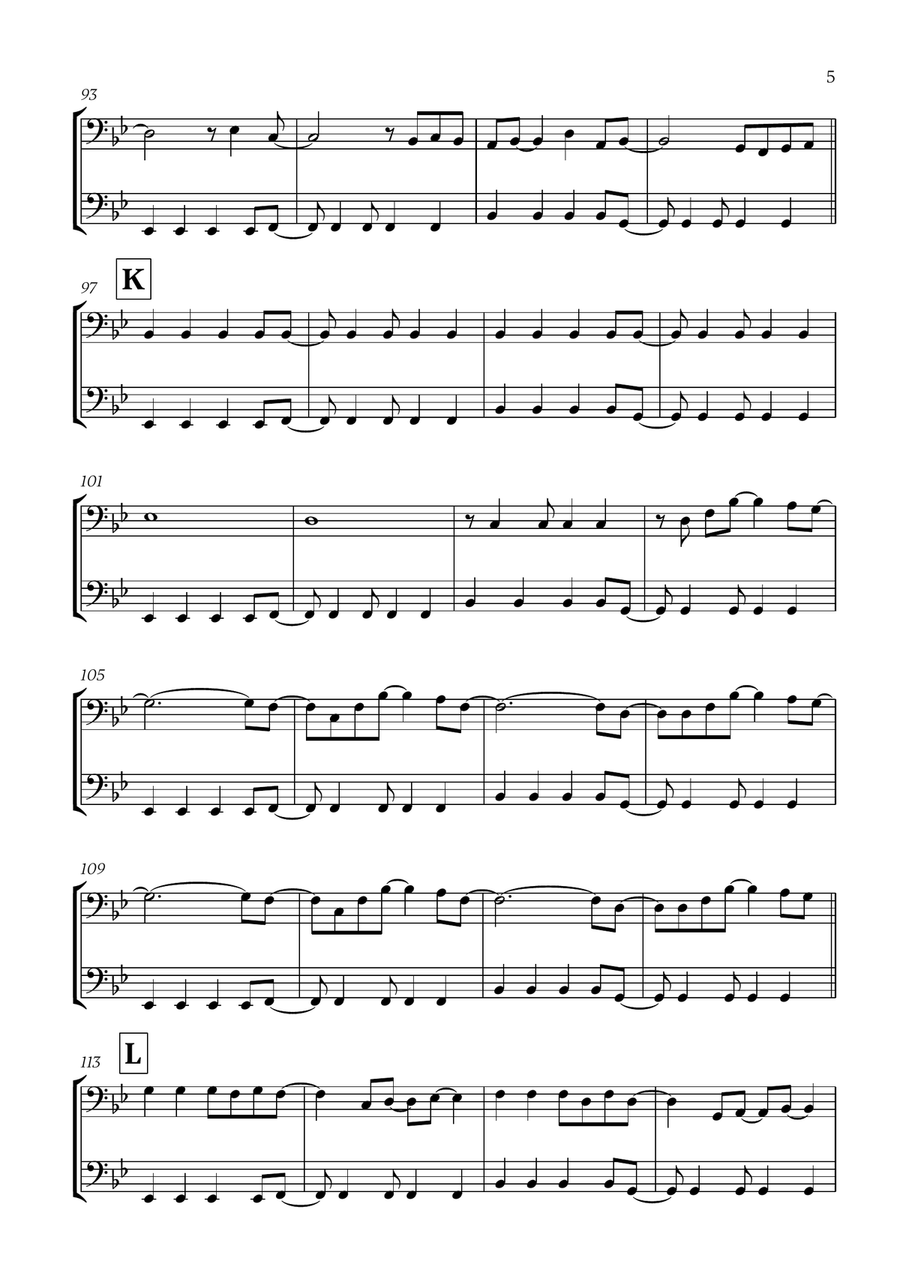 Viva La Vida Viva La Vida Trombone Duet scores gallery preview page 5