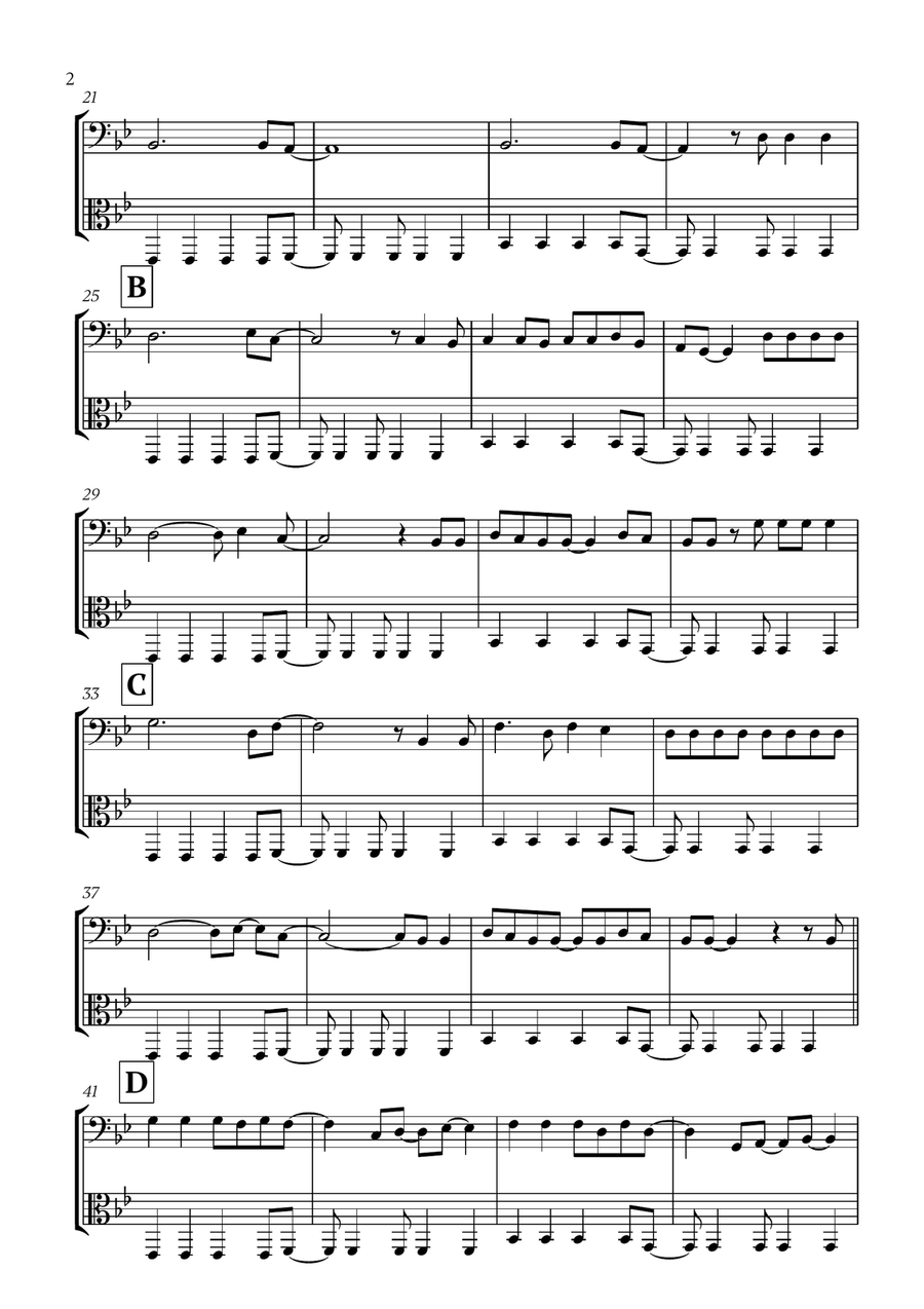 Viva La Vida Viva La Vida String Duet scores gallery preview page 2
