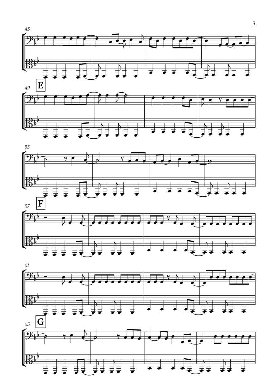 Viva La Vida Viva La Vida String Duet scores gallery preview page 3