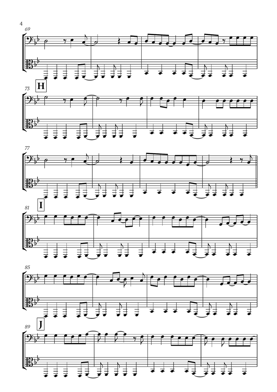 Viva La Vida Viva La Vida String Duet scores gallery preview page 4