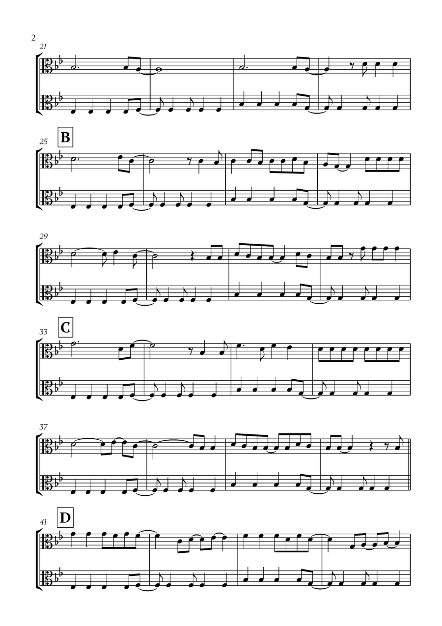 Viva La Vida Viva La Vida String Duet scores gallery preview page 2