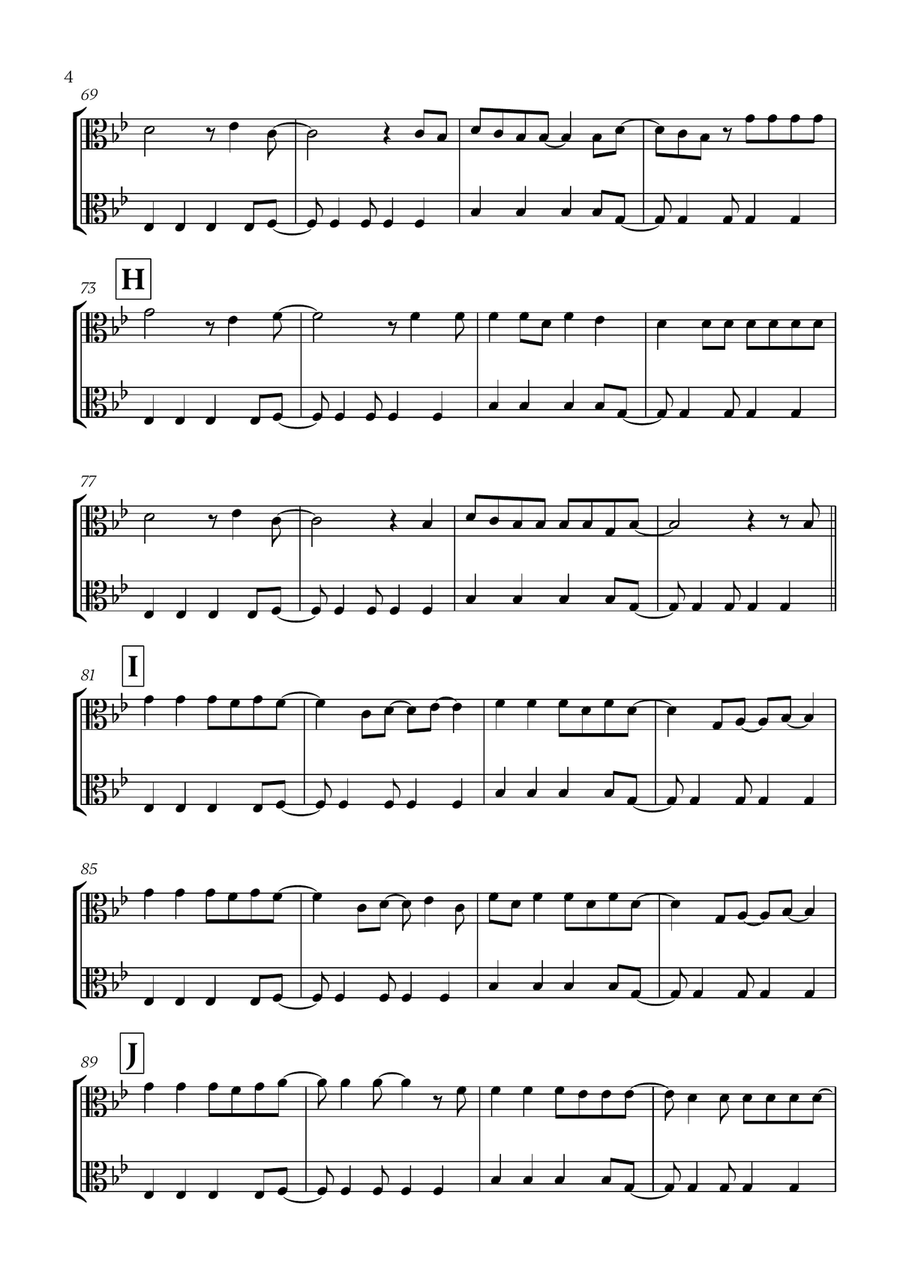Viva La Vida Viva La Vida String Duet scores gallery preview page 4