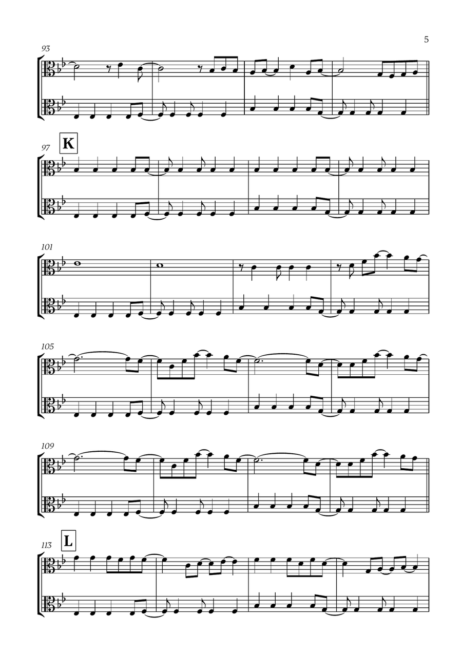 Viva La Vida Viva La Vida String Duet scores gallery preview page 5