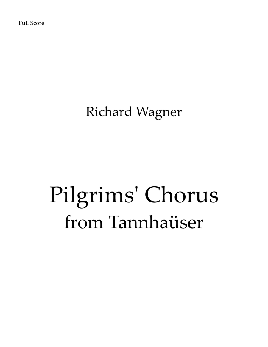 Pilgrims Chorus from Tannhauser Saxophone Quintet scores gallery preview page 1