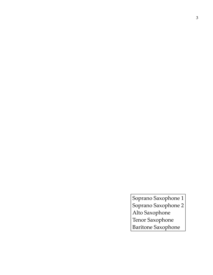 Pilgrims Chorus from Tannhauser Saxophone Quintet scores gallery preview page 3
