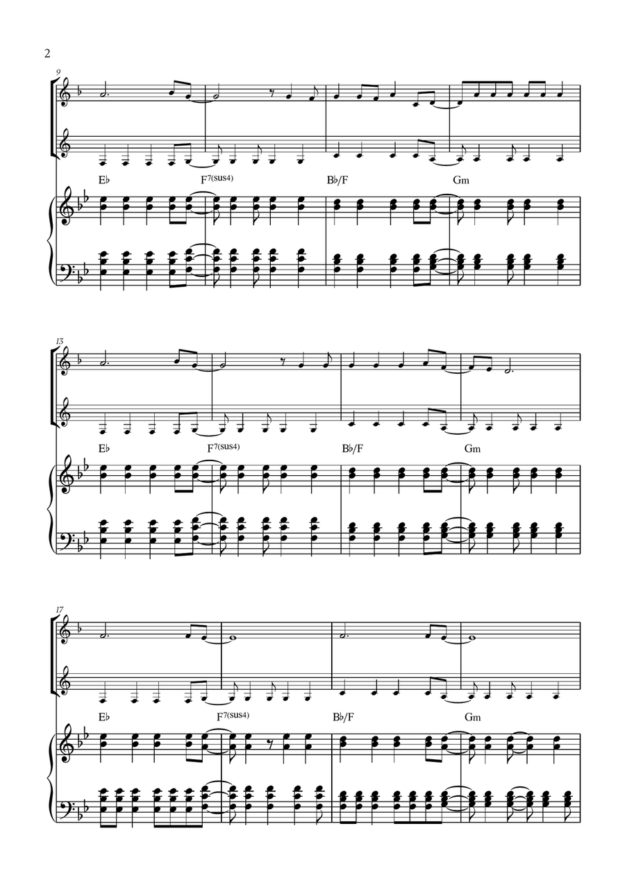 Viva La Vida Viva La Vida Woodwind Duet scores gallery preview page 2