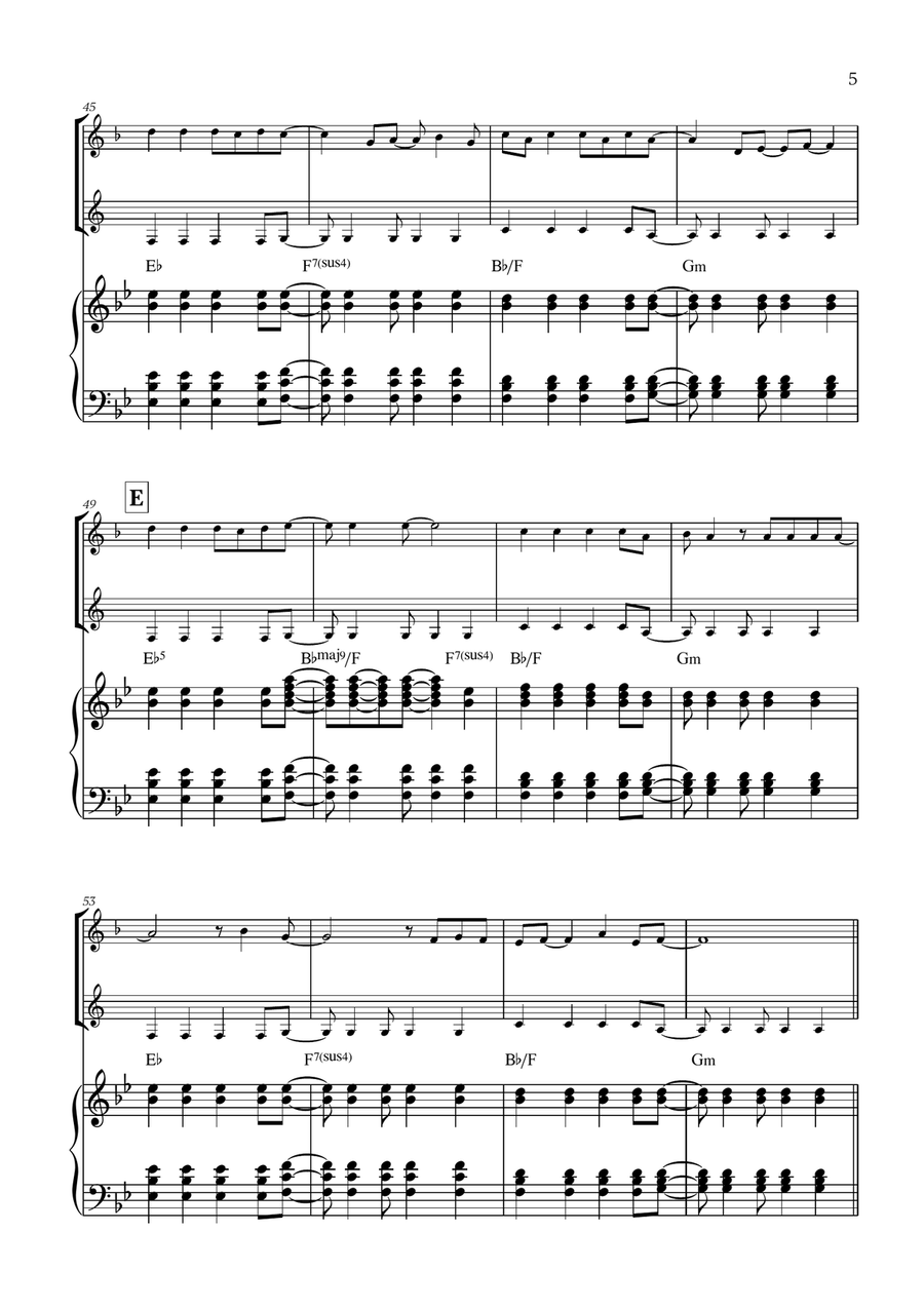Viva La Vida Viva La Vida Woodwind Duet scores gallery preview page 5