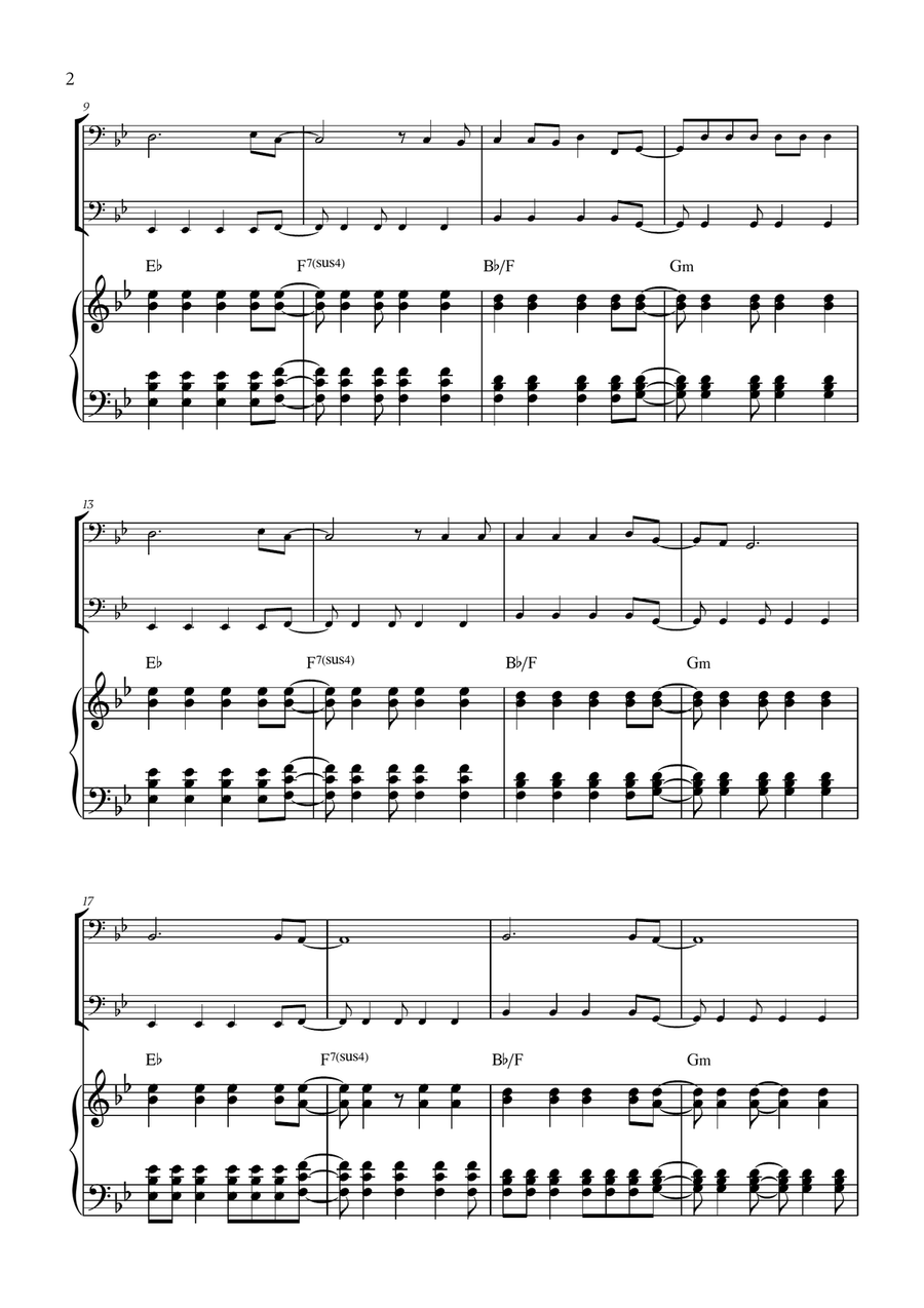 Viva La Vida Viva La Vida Trombone Duet scores gallery preview page 2